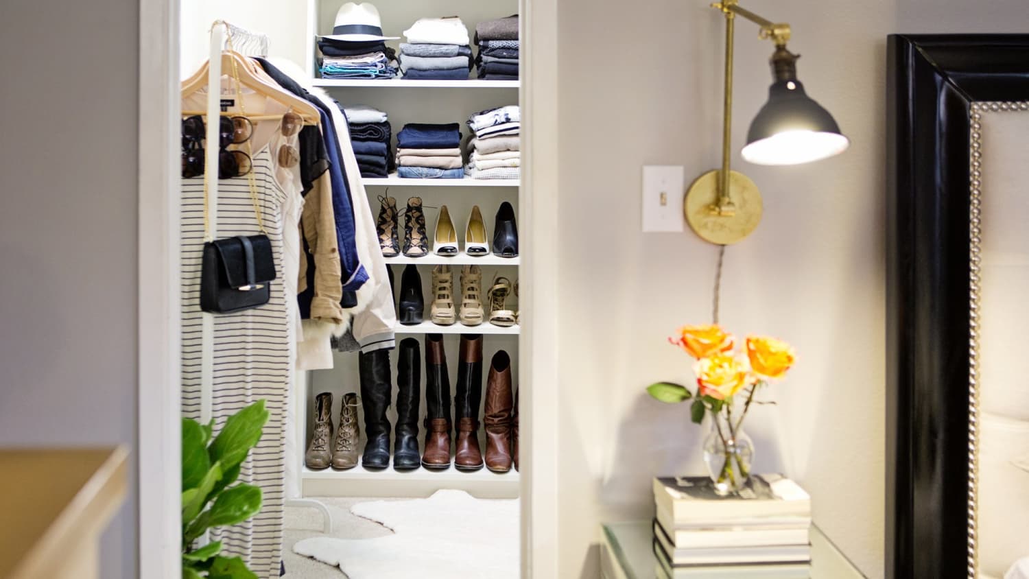 Hanging hats in closet clearance